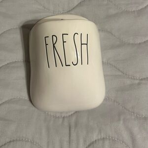 Rae Dunn White 'Fresh' Container